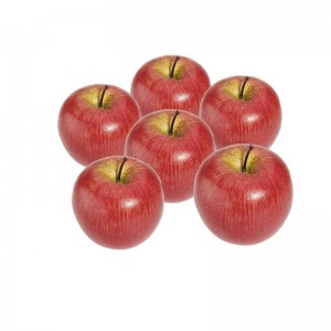 Decorative Artificial Apple Plastic Fruits Imitation Home Decor 6pcs Red T9Q8 190268123297  253343168179